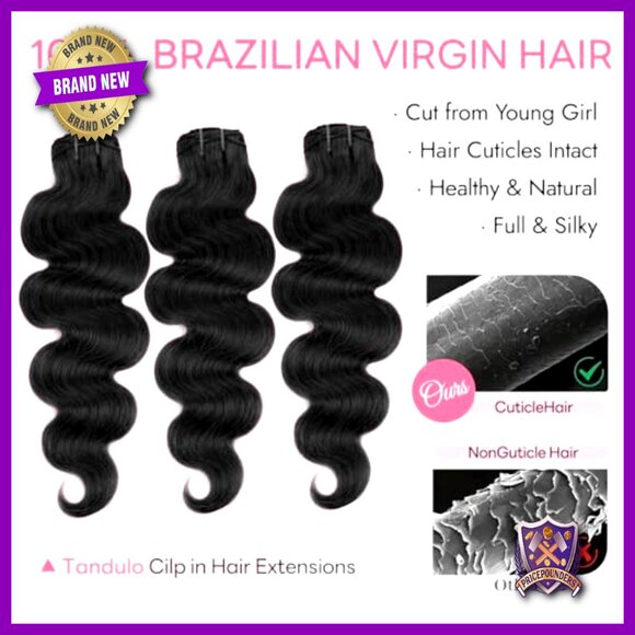 16 Inch Clip-In Human Hair Extensions Body Wave 8 Piece Set 90g main image 5